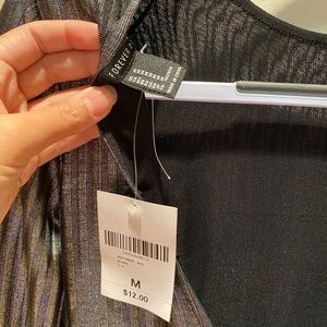 Metallic Scoop Back Dress